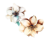 Nature Template Decorative Flower