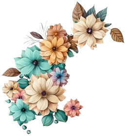 Nature Template Group of Flowers